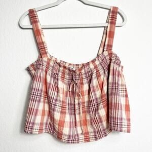 American Eagle Women Multicolor Pink Purple Blue Top Size XL NWOT